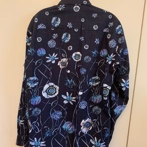 Jared Lang Poppies dress shirt MINT CONDITION